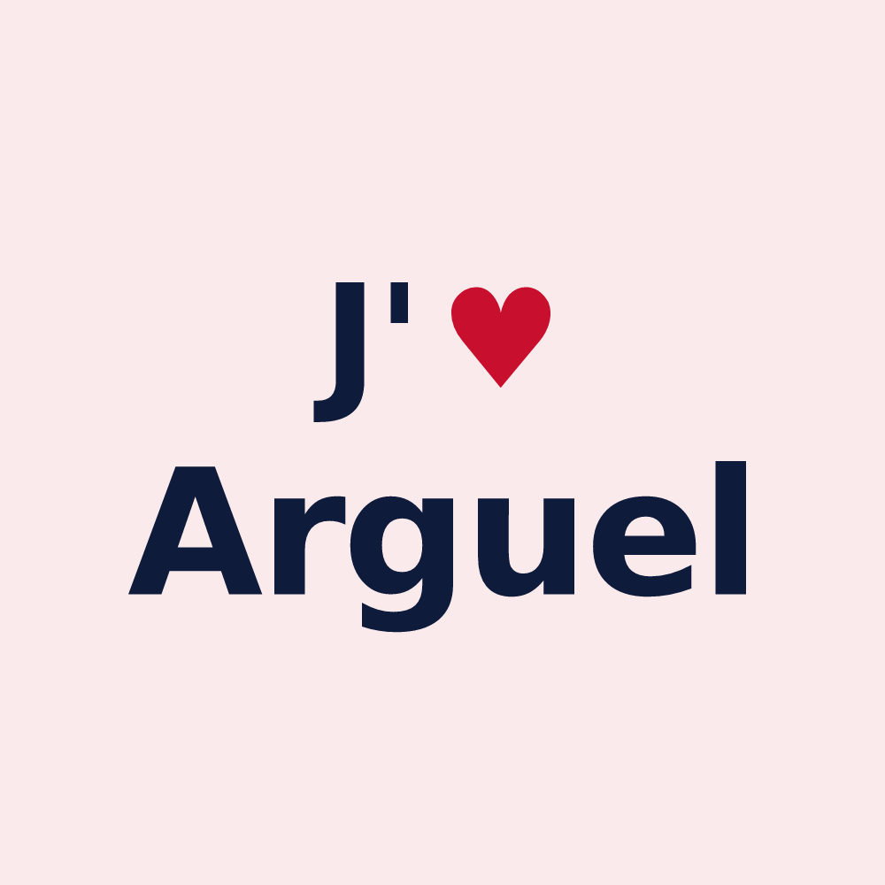 Magnet personnalisé Arguel — design J'aime Arguel