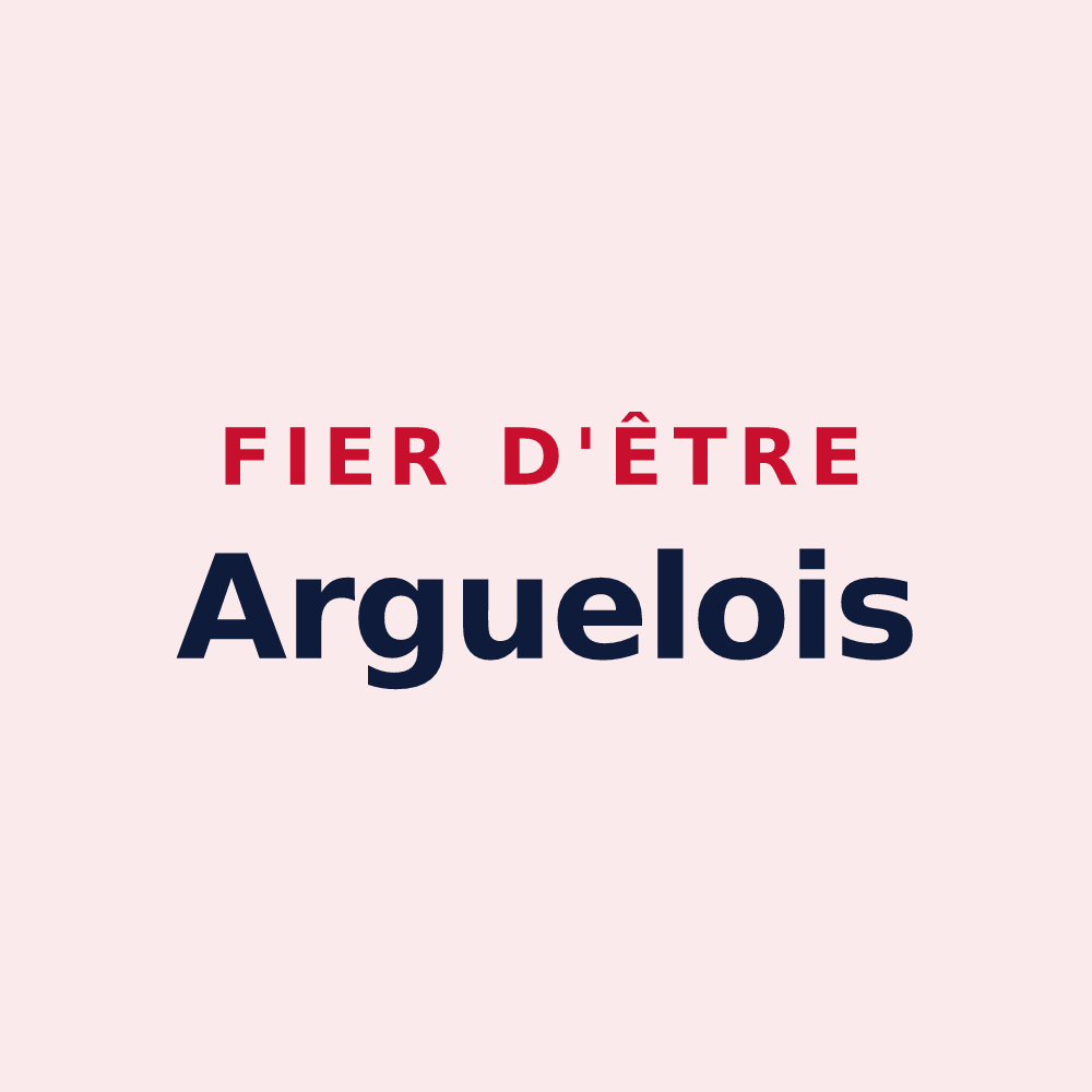 Magnet « Fier d'être Arguelois » — design pour Arguel