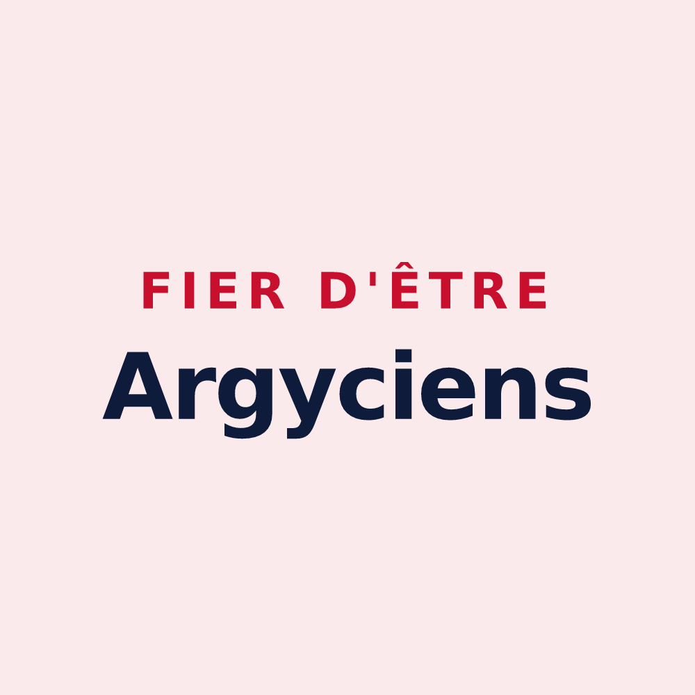 Magnet « Fier d'être Argyciens » — design pour Argy