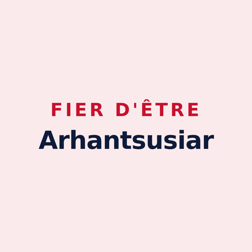 Magnet « Fier d'être Arhantsusiar » — design pour Arhansus