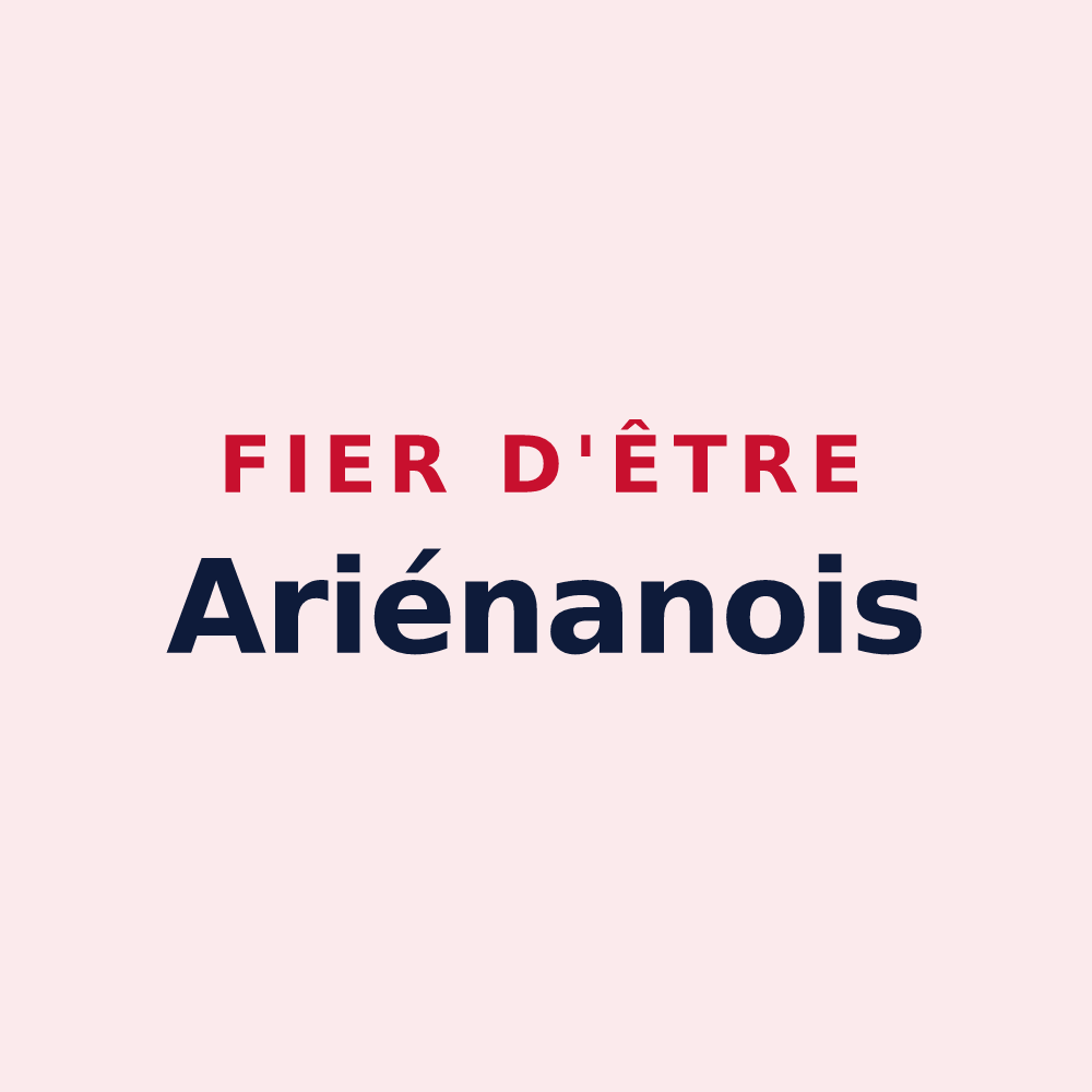 Magnet « Fier d'être Ariénanois » — design pour Aries-Espénan
