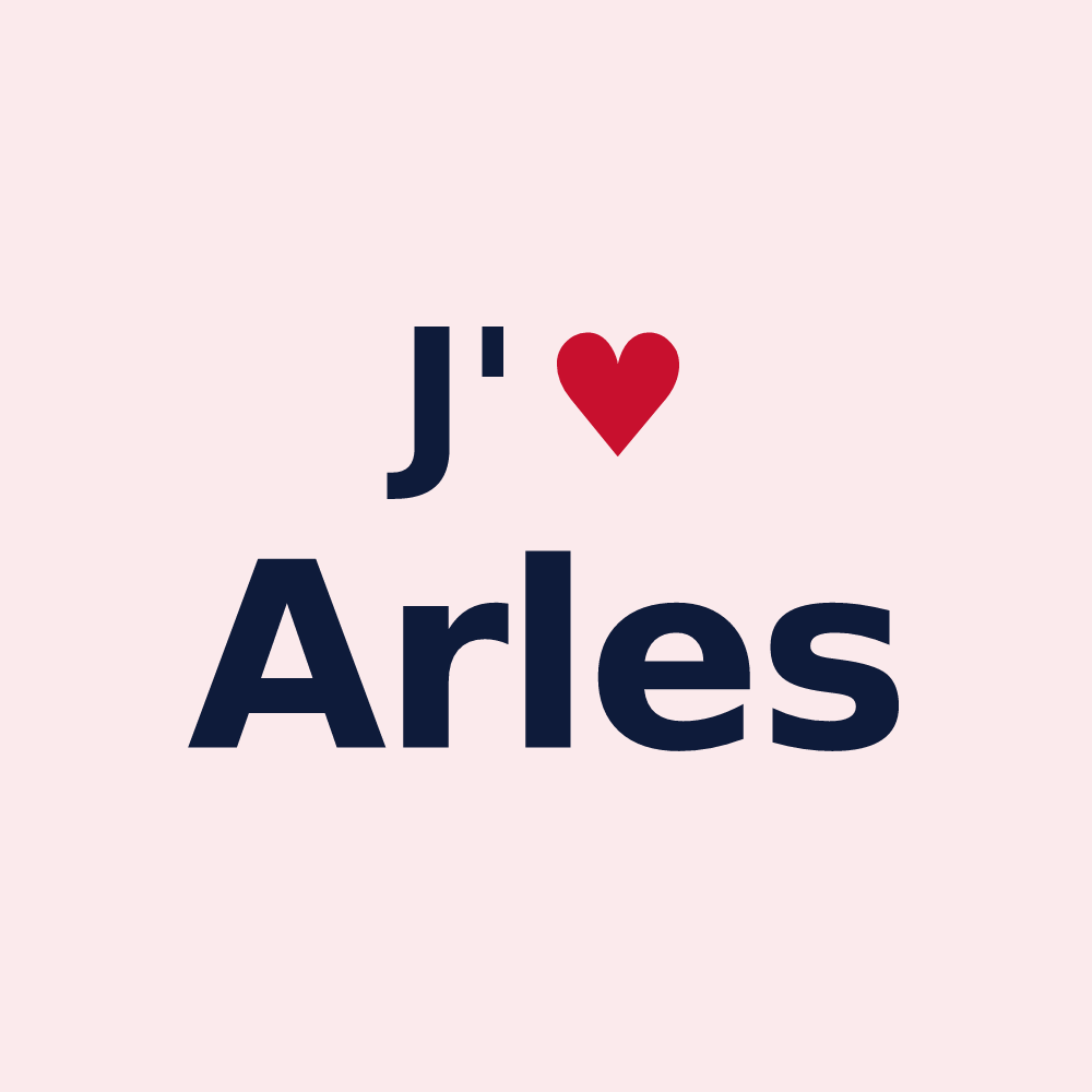 Magnet personnalisé Arles — design J'aime Arles