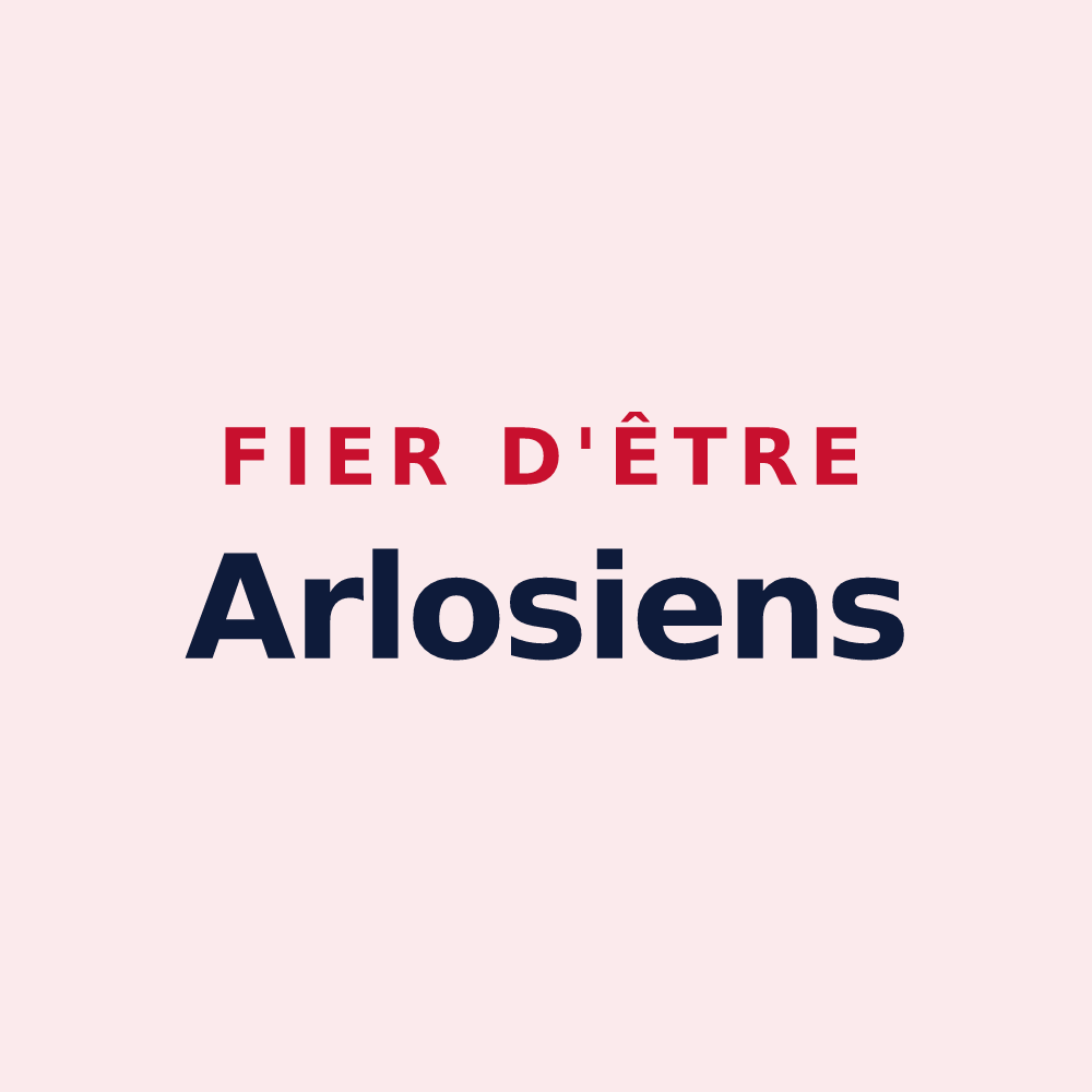 Magnet « Fier d'être Arlosiens » — design pour Arlos