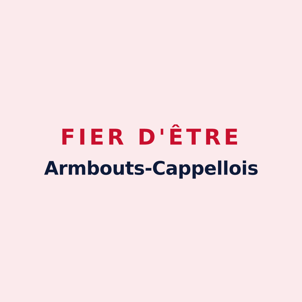 Magnet « Fier d'être Armbouts-Cappellois » — design pour Armbouts-Cappel