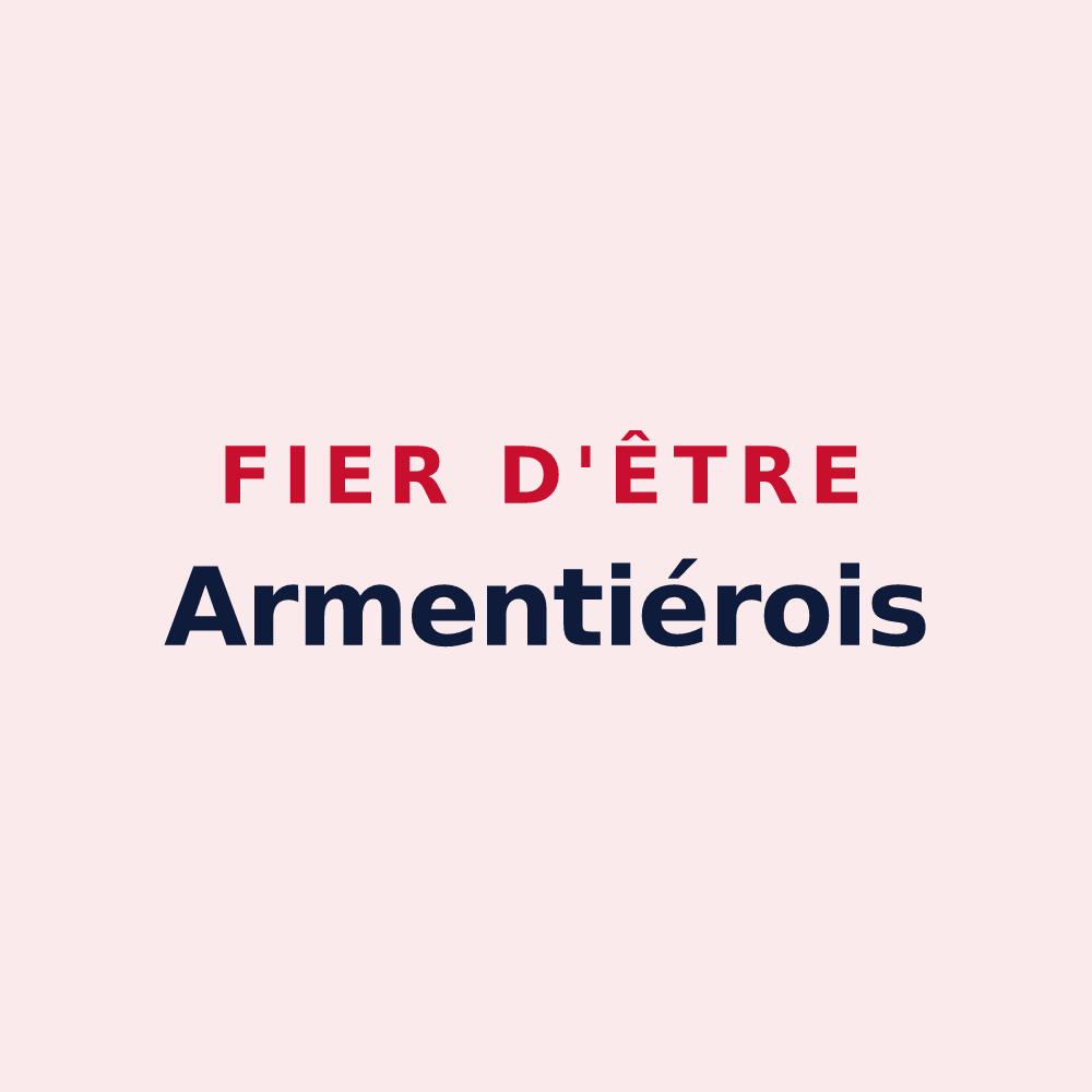 Magnet « Fier d'être Armentiérois » — design pour Armentières-sur-Avre