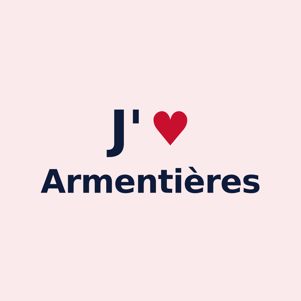 Magnet personnalisé Armentières — design J'aime Armentières