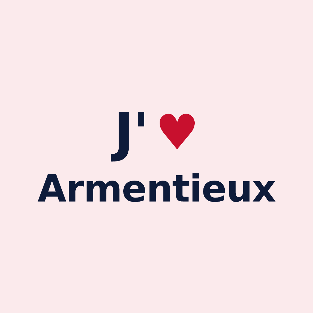 Magnet personnalisé Armentieux — design J'aime Armentieux