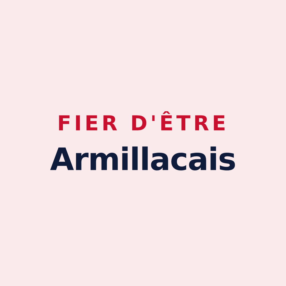 Magnet « Fier d'être Armillacais » — design pour Armillac