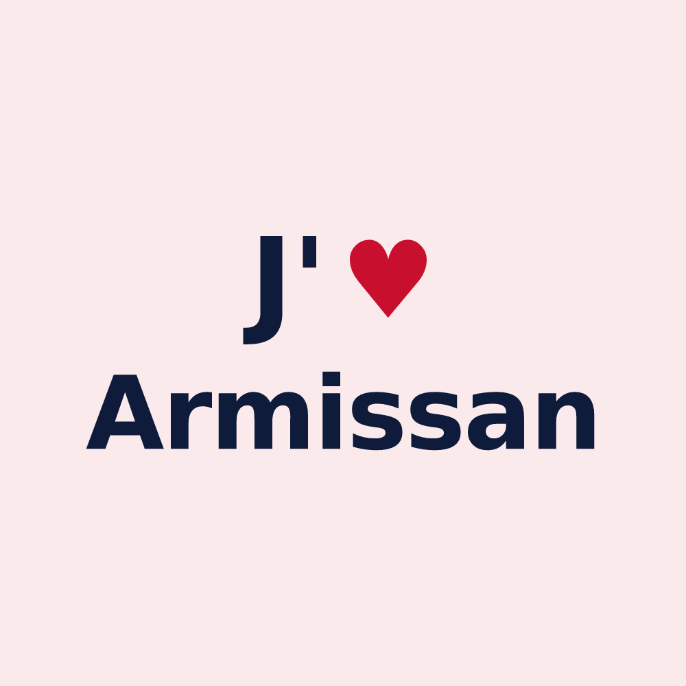 Magnet personnalisé Armissan — design J'aime Armissan