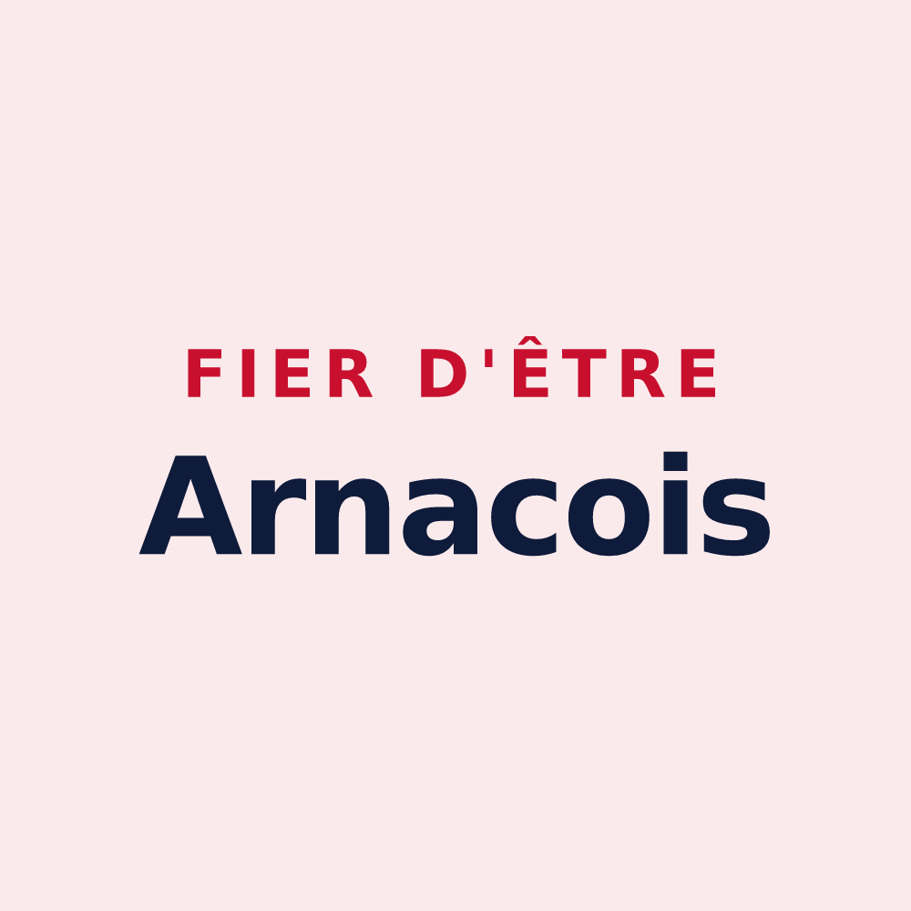 Magnet « Fier d'être Arnacois » — design pour Arnac-la-Poste