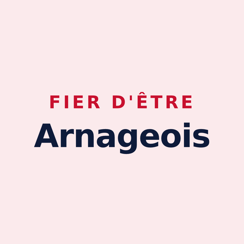 Magnet « Fier d'être Arnageois » — design pour Arnage
