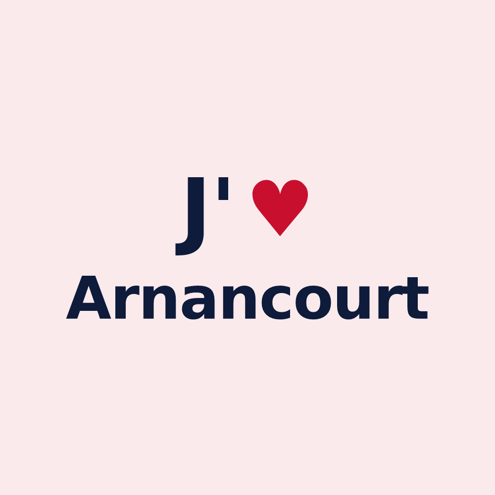 Magnet personnalisé Arnancourt — design J'aime Arnancourt
