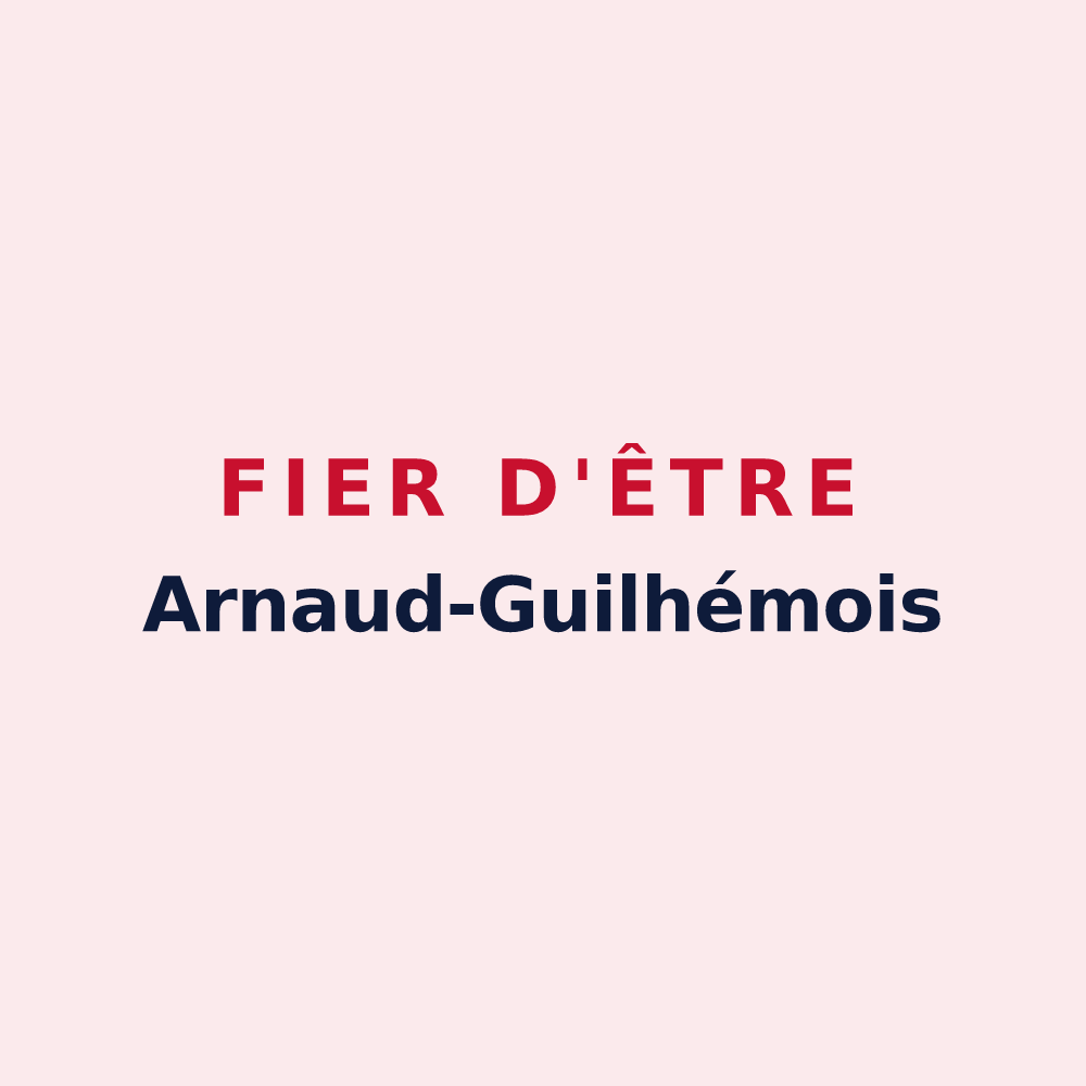 Magnet « Fier d'être Arnaud-Guilhémois » — design pour Arnaud-Guilhem