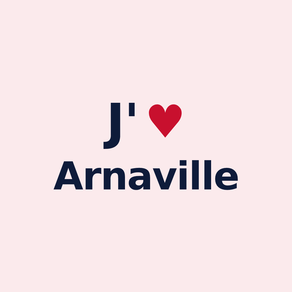 Magnet personnalisé Arnaville — design J'aime Arnaville