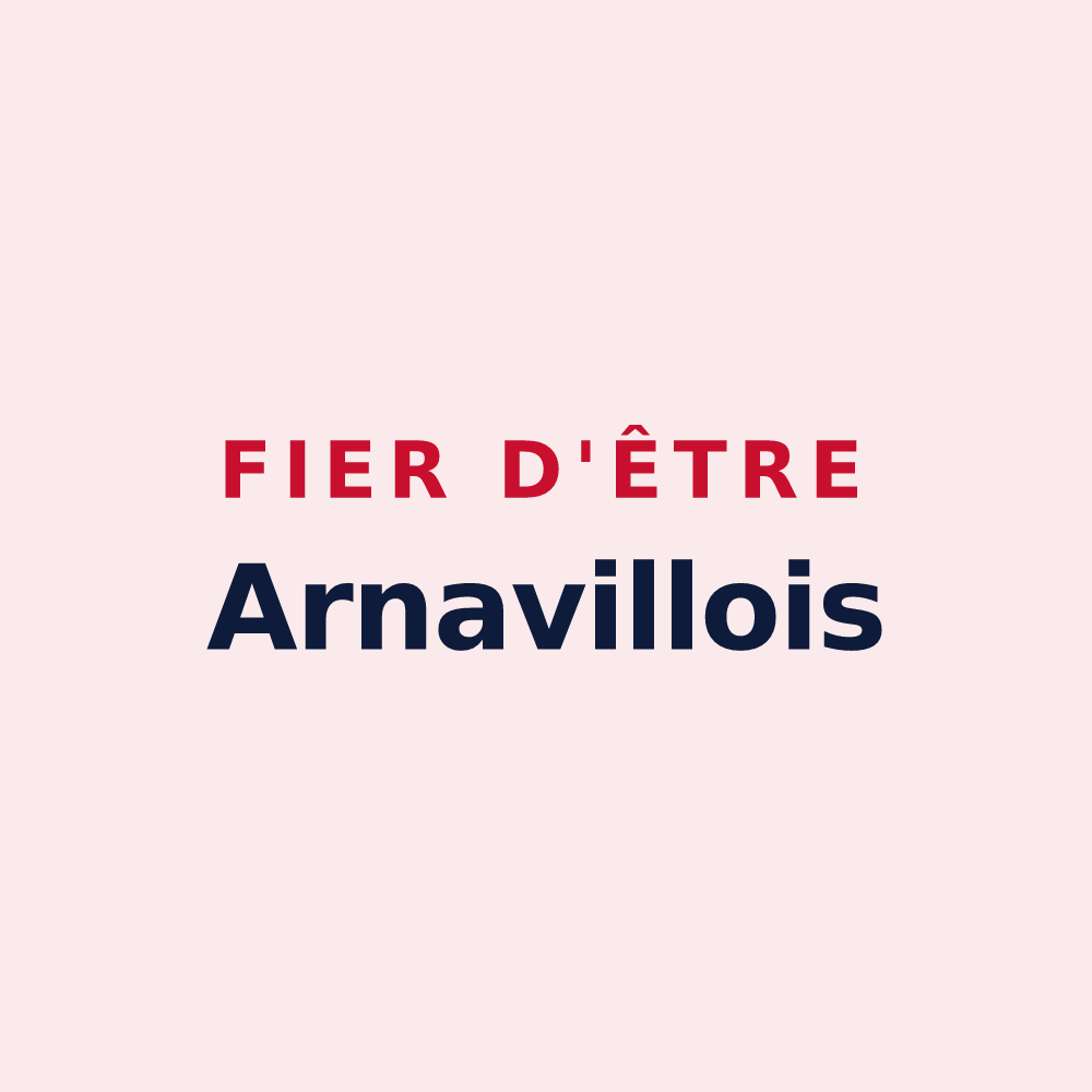 Magnet « Fier d'être Arnavillois » — design pour Arnaville