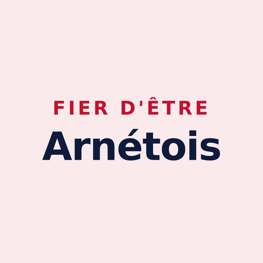 Magnet « Fier d'être Arnétois » — design pour Arnay-sous-Vitteaux
