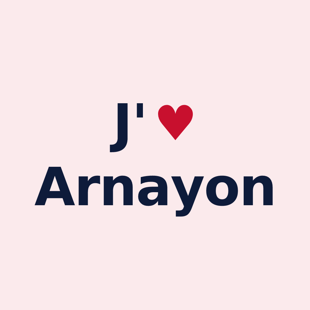 Magnet personnalisé Arnayon — design J'aime Arnayon