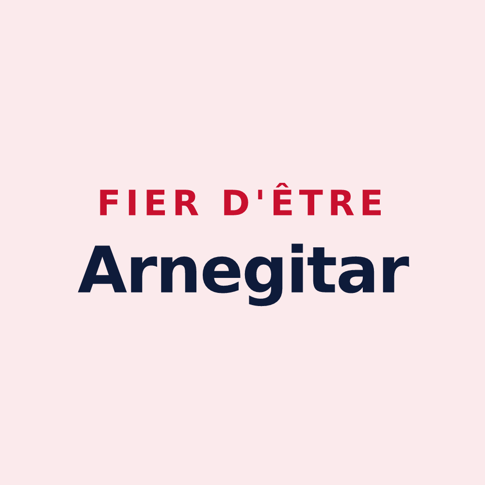 Magnet « Fier d'être Arnegitar » — design pour Arnéguy