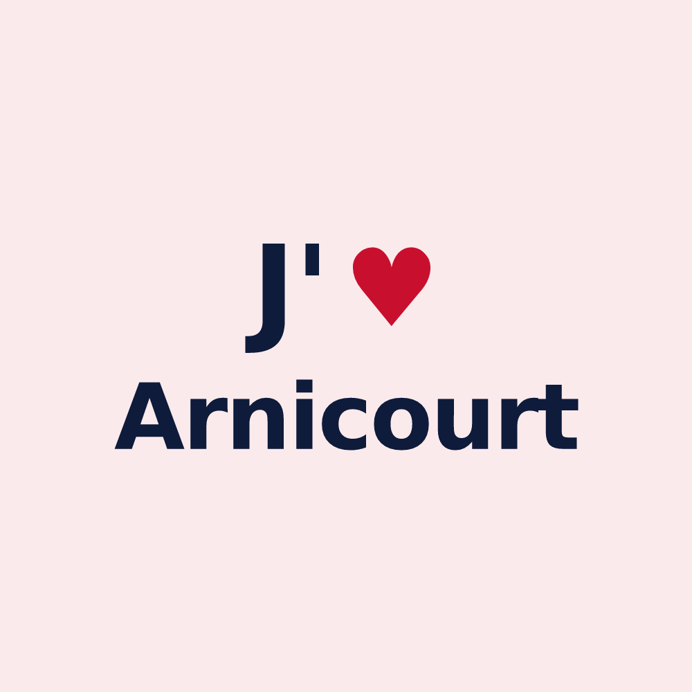 Magnet personnalisé Arnicourt — design J'aime Arnicourt