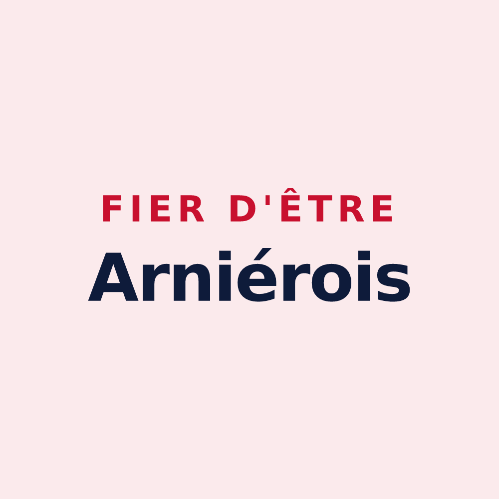 Magnet « Fier d'être Arniérois » — design pour Arnières-sur-Iton