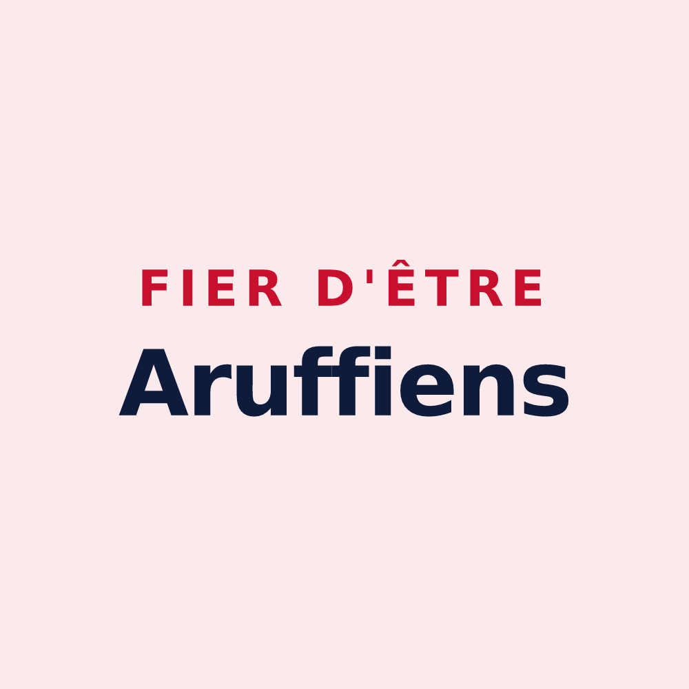 Magnet « Fier d'être Aruffiens » — design pour Aroffe