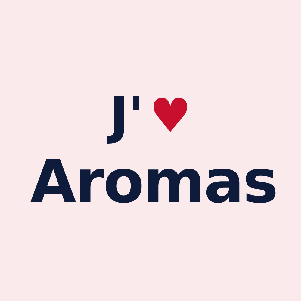 Magnet personnalisé Aromas — design J'aime Aromas