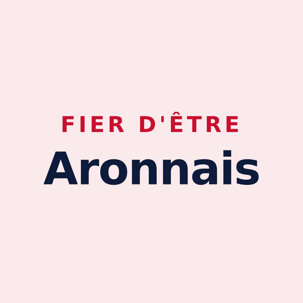 Magnet « Fier d'être Aronnais » — design pour Aron