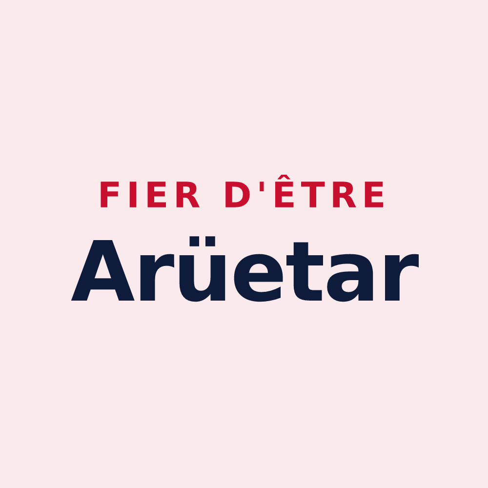 Magnet « Fier d'être Arüetar » — design pour Aroue-Ithorots-Olhaïby