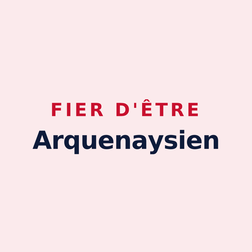Magnet « Fier d'être Arquenaysien » — design pour Arquenay