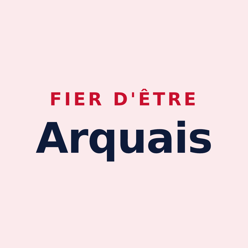 Magnet « Fier d'être Arquais » — design pour Arques-la-Bataille