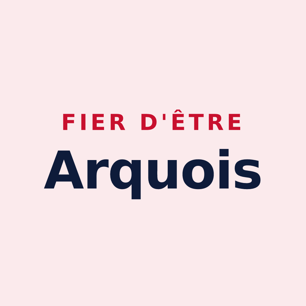 Magnet « Fier d'être Arquois » — design pour Arques