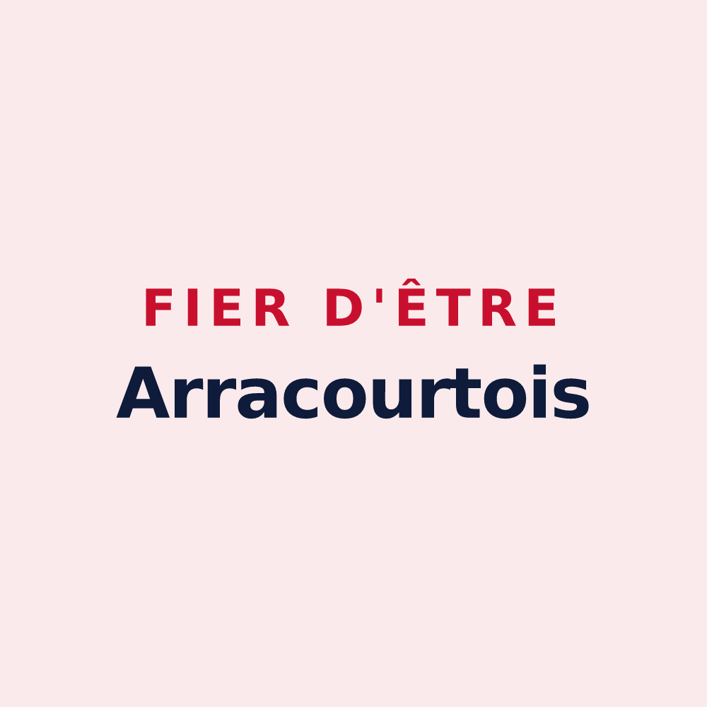 Magnet « Fier d'être Arracourtois » — design pour Arracourt