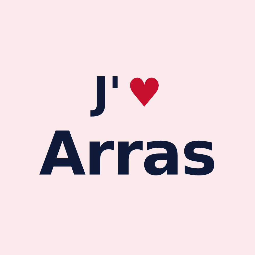 Magnet personnalisé Arras — design J'aime Arras
