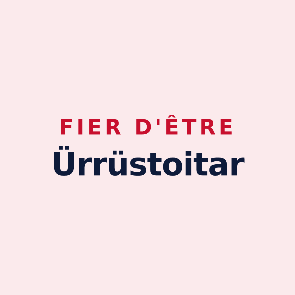 Magnet « Fier d'être Ürrüstoitar » — design pour Arrast-Larrebieu