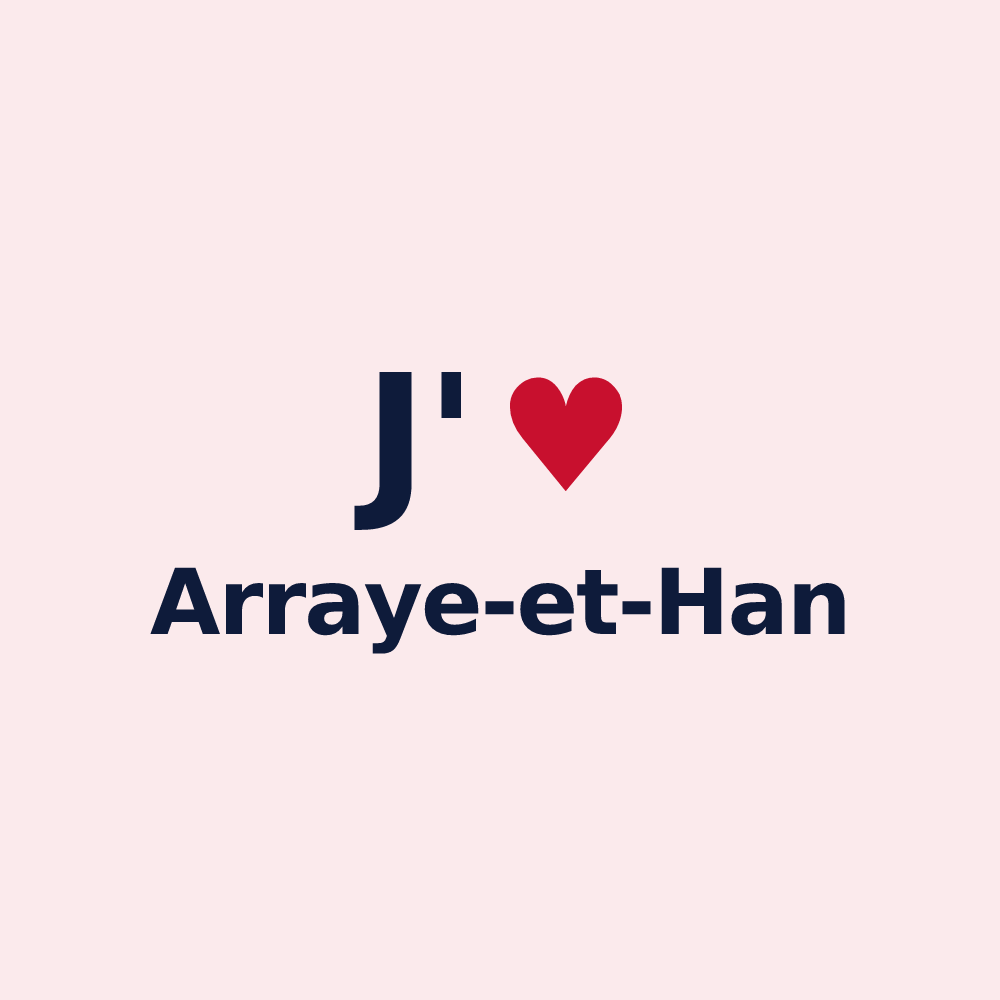Magnet personnalisé Arraye-et-Han — design J'aime Arraye-et-Han