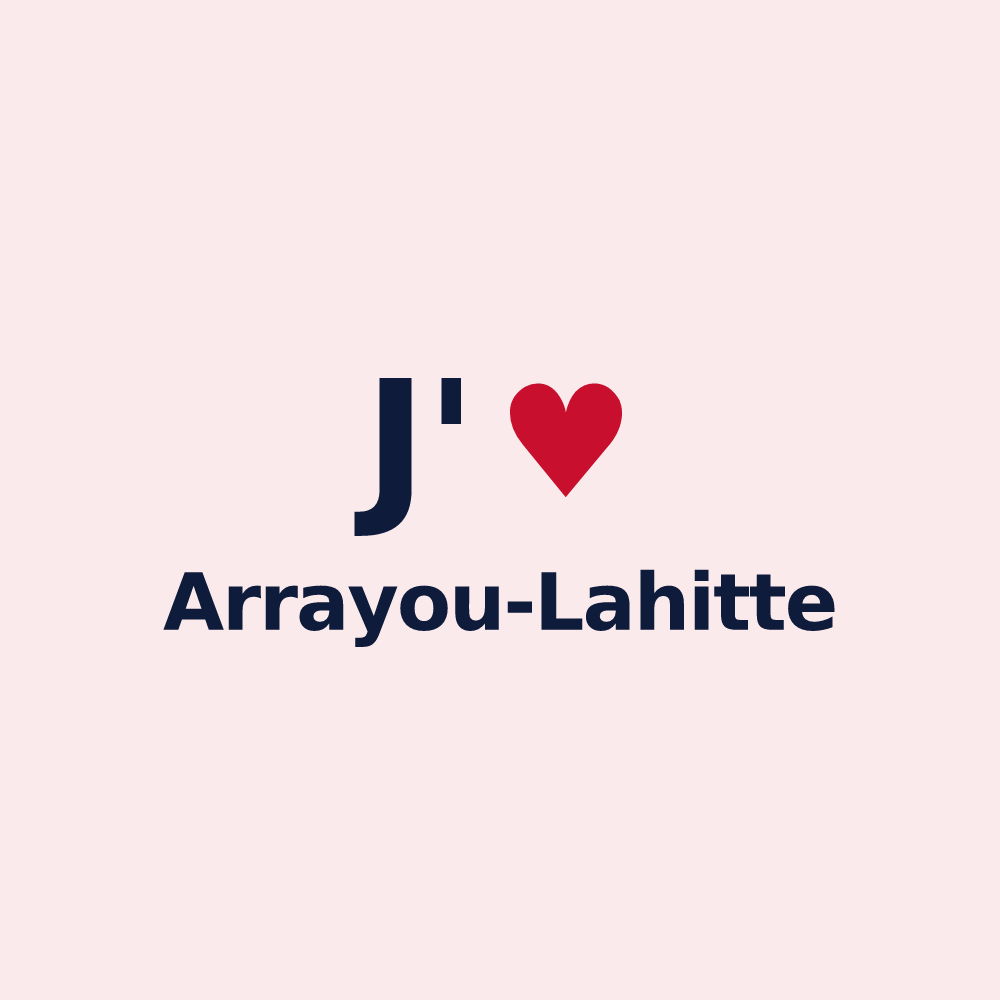 Magnet personnalisé Arrayou-Lahitte — design J'aime Arrayou-Lahitte