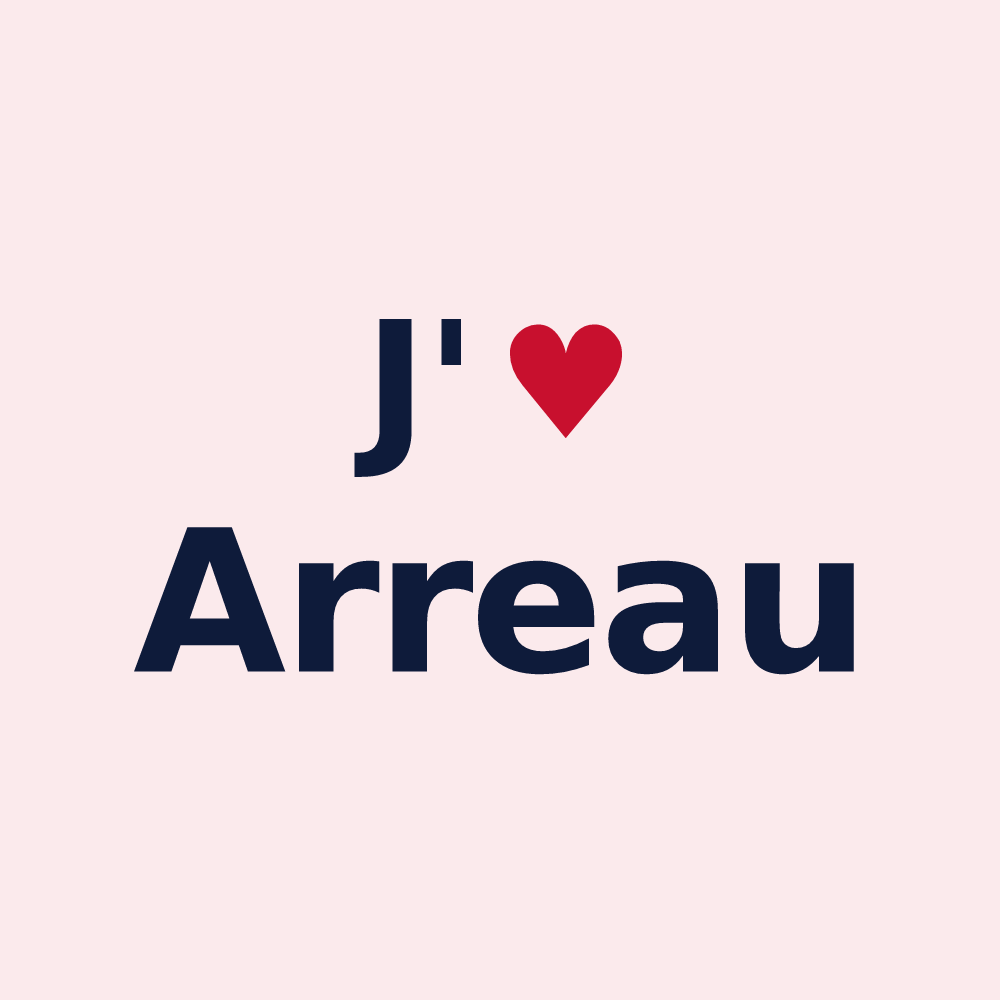Magnet personnalisé Arreau — design J'aime Arreau