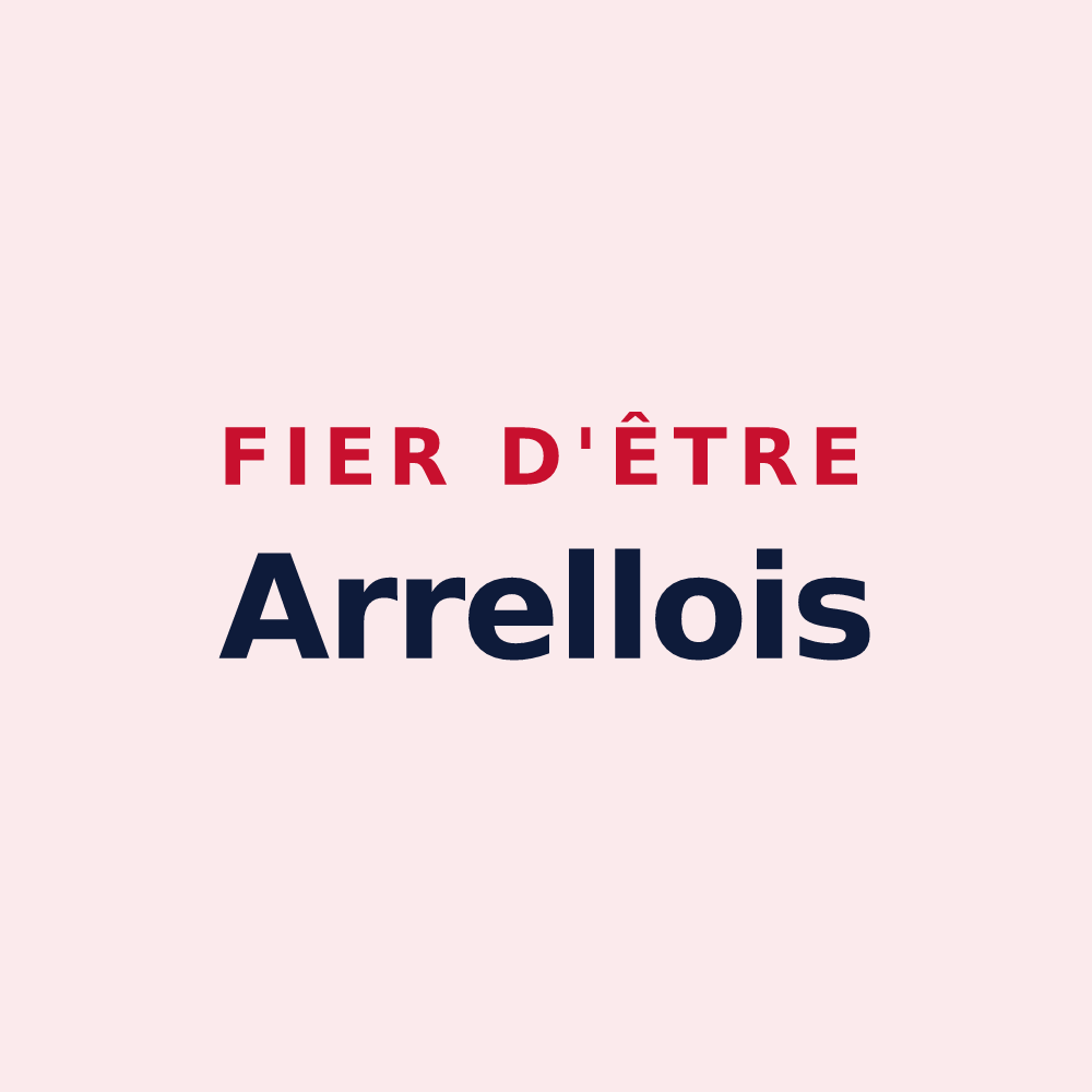 Magnet « Fier d'être Arrellois » — design pour Arrelles