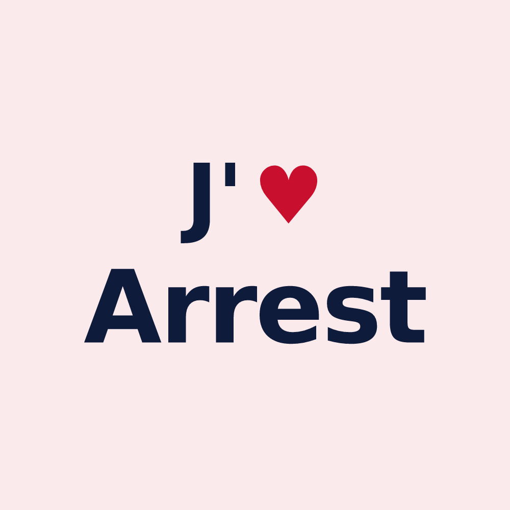 Magnet personnalisé Arrest — design J'aime Arrest