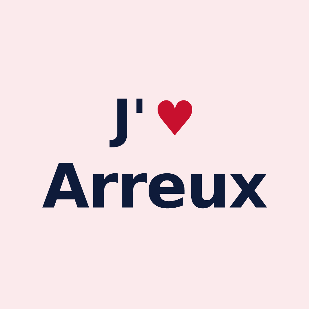 Magnet personnalisé Arreux — design J'aime Arreux