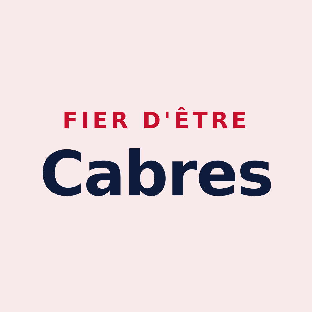 Magnet « Fier d'être Cabres » — design pour Arreux