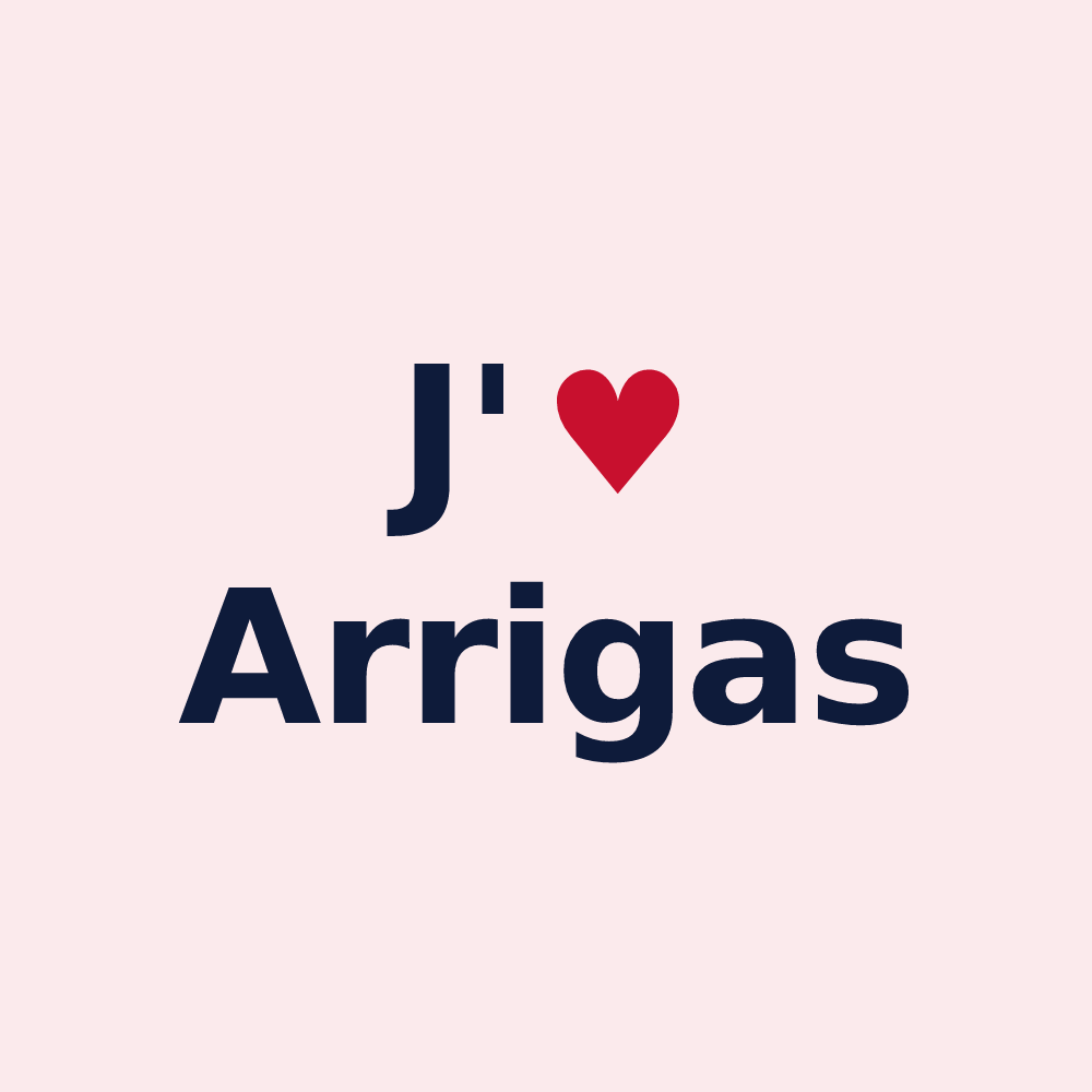 Magnet personnalisé Arrigas — design J'aime Arrigas