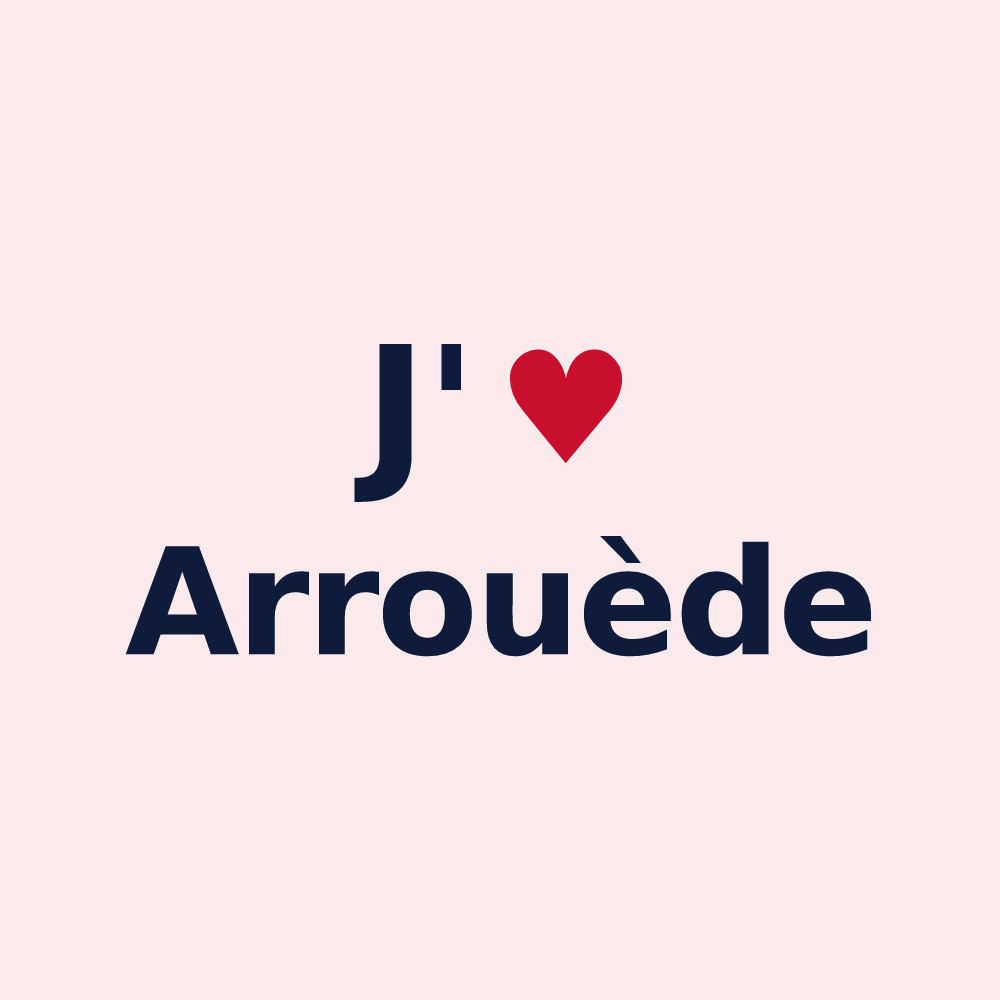 Magnet personnalisé Arrouède — design J'aime Arrouède