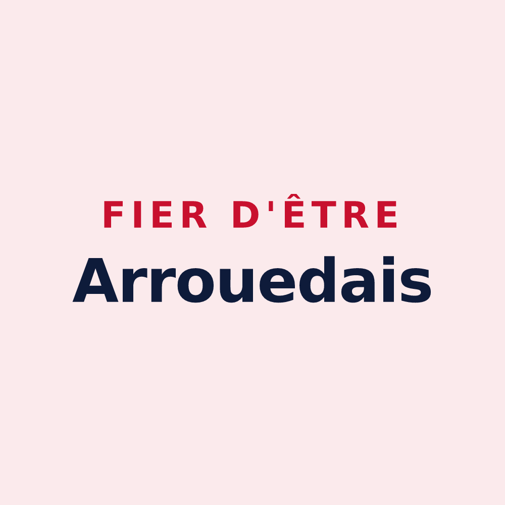 Magnet « Fier d'être Arrouedais » — design pour Arrouède