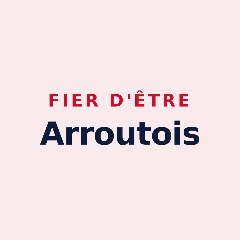 Magnet « Fier d'être Arroutois » — design pour Arrout