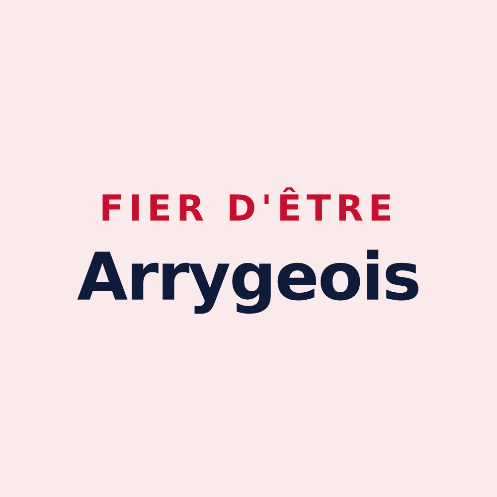 Magnet « Fier d'être Arrygeois » — design pour Arry