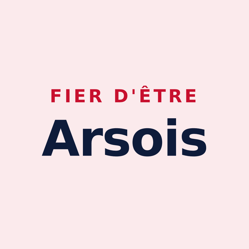 Magnet « Fier d'être Arsois » — design pour Ars-les-Favets