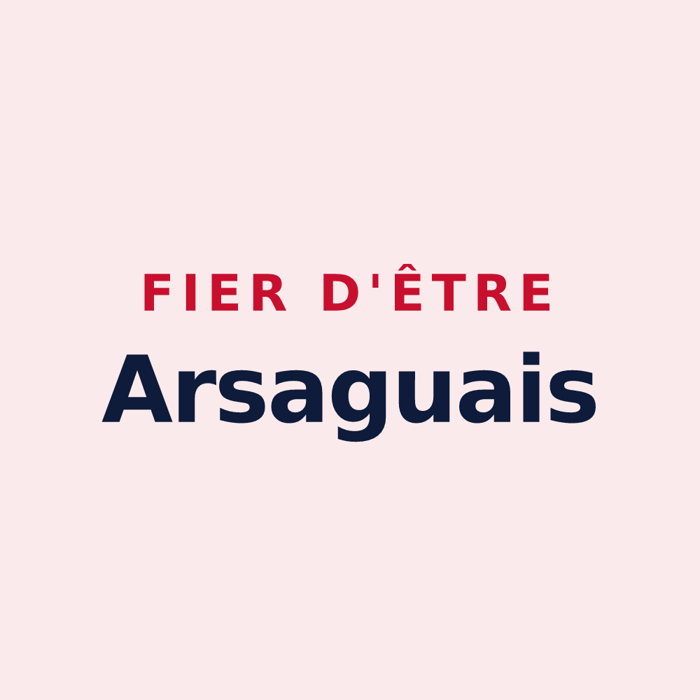 Magnet « Fier d'être Arsaguais » — design pour Arsague
