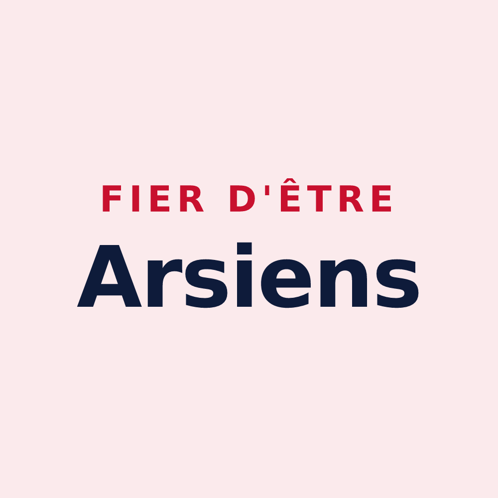 Magnet « Fier d'être Arsiens » — design pour Arsy
