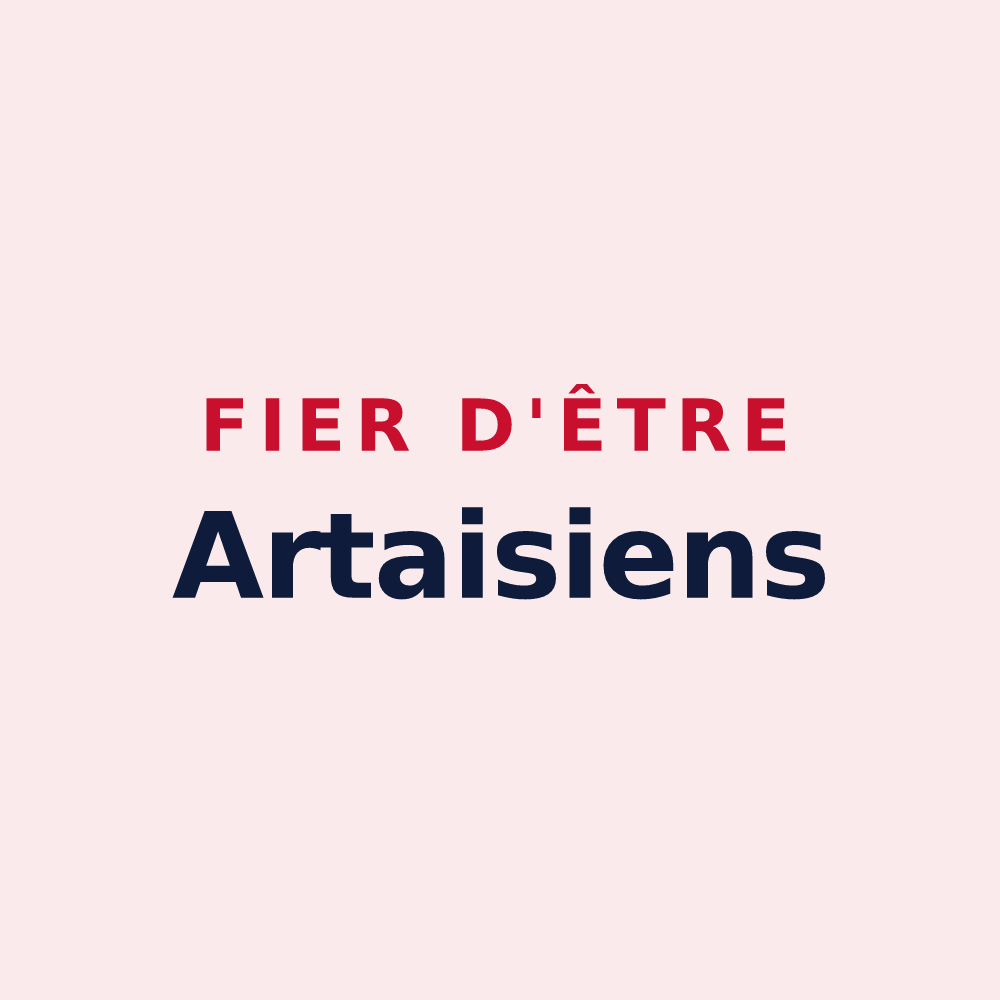 Magnet « Fier d'être Artaisiens » — design pour Artaix